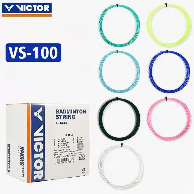 Cước Cầu Lông Victor VS-100 Chính Hãng Nội Địa - Bền Bỉ Ổn Định – Cảm Giác Chắc Tay – Lựa Chọn An Toàn